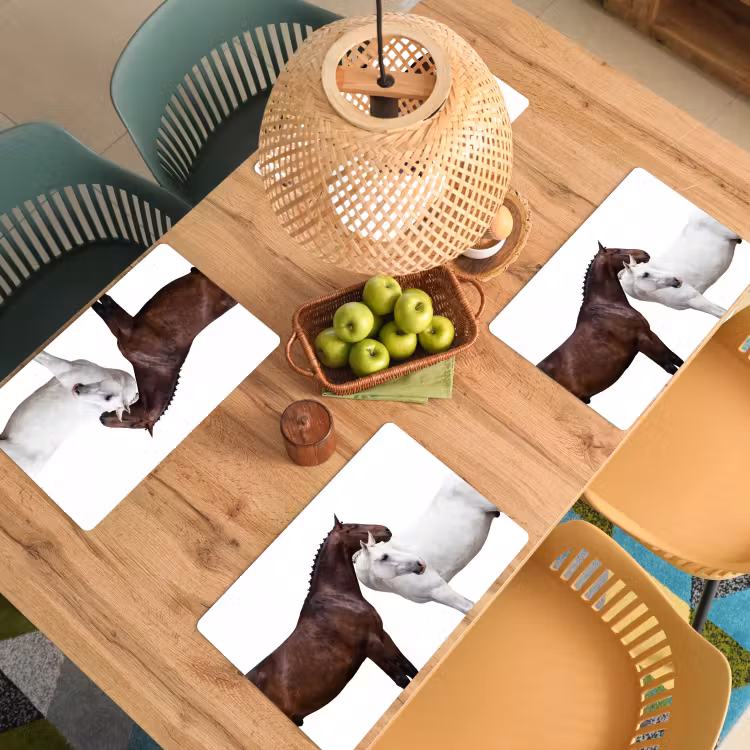 Placemat - 6 stuks - Paard - Modern - Balans — 6
