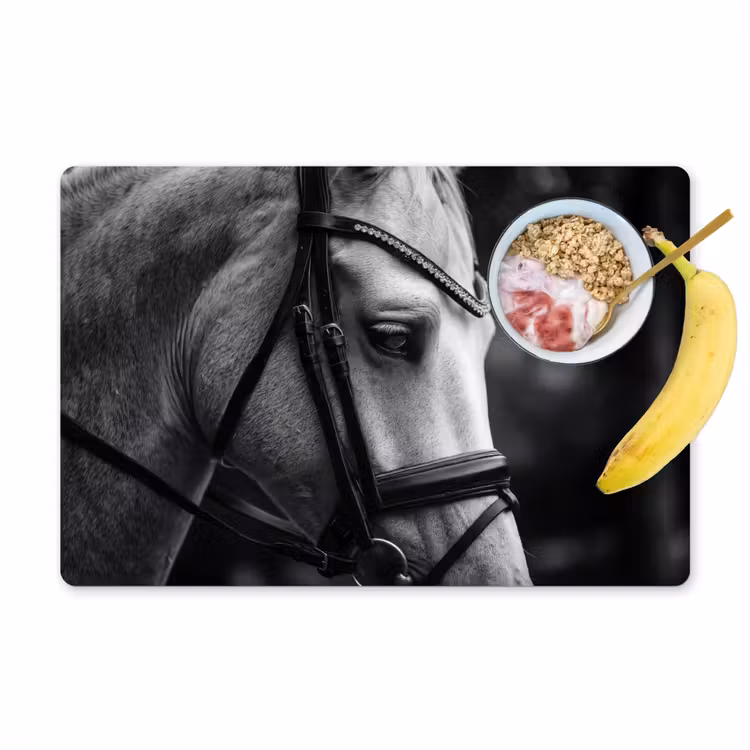 Placemat - 6 stuks - Paard - Schimmel - Portret — 1