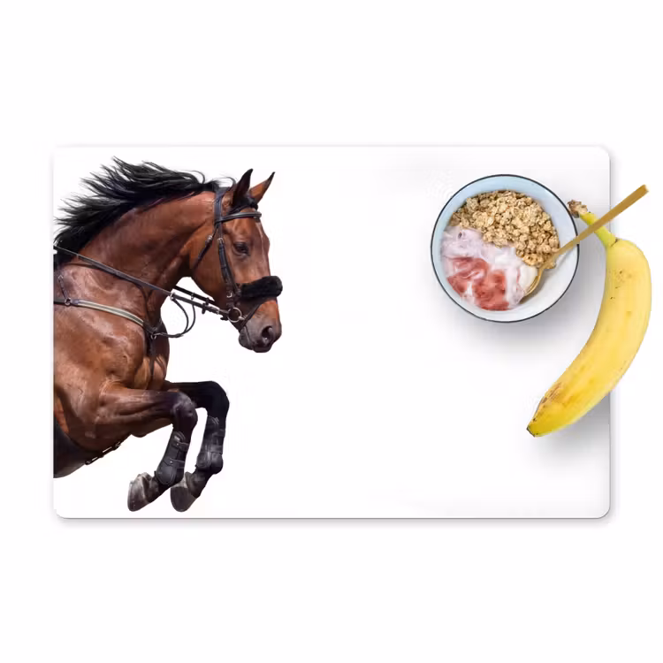 Placemat - 6 stuks - Paard - Springen - Modern — 1