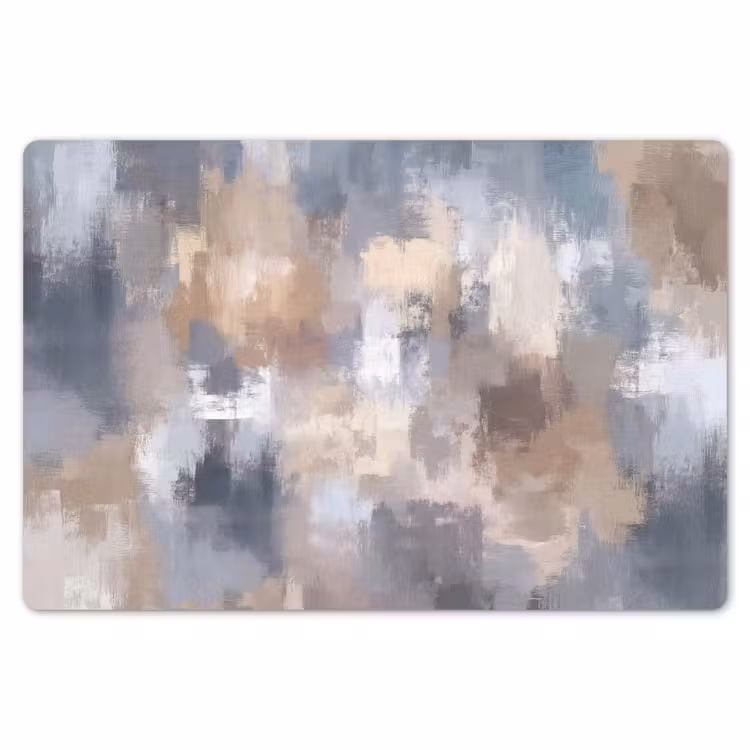 Placemat - 6 stuks - Penseelstreken - Schilderij - Beige — 7