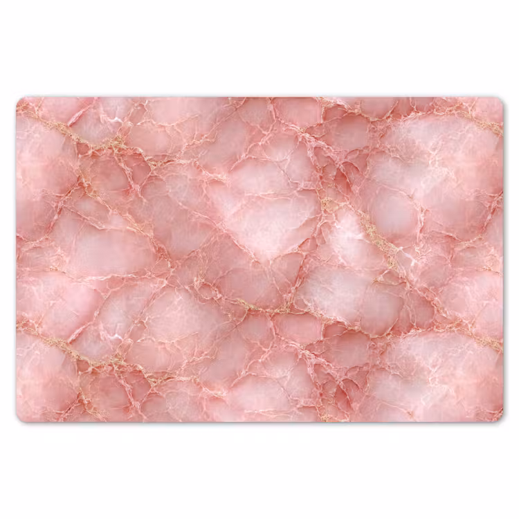 Placemat - 6 stuks - Roze - Kwarts - Goud - Marmer — 7