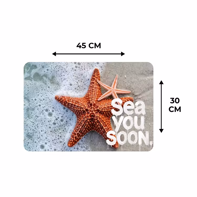 Placemat - 6 stuks - Sea you soon - Zeester - Zee — 3