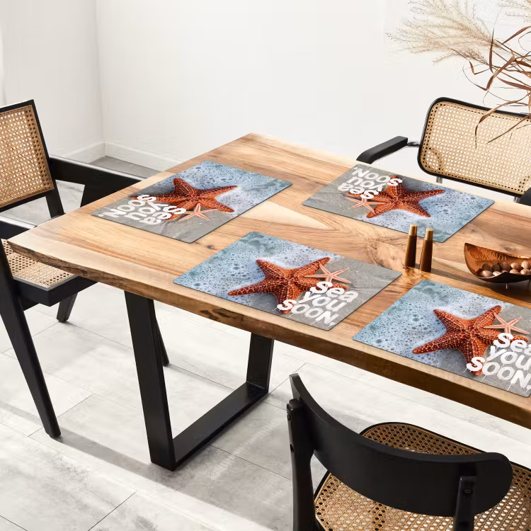 Placemat - 6 stuks - Sea you soon - Zeester - Zee — 5