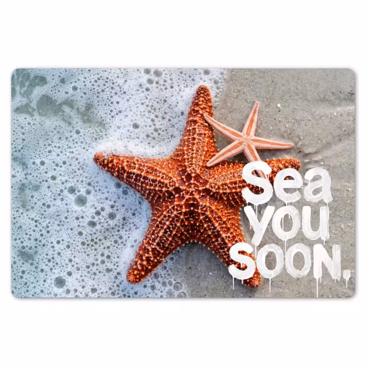 Placemat - 6 stuks - Sea you soon - Zeester - Zee — 7