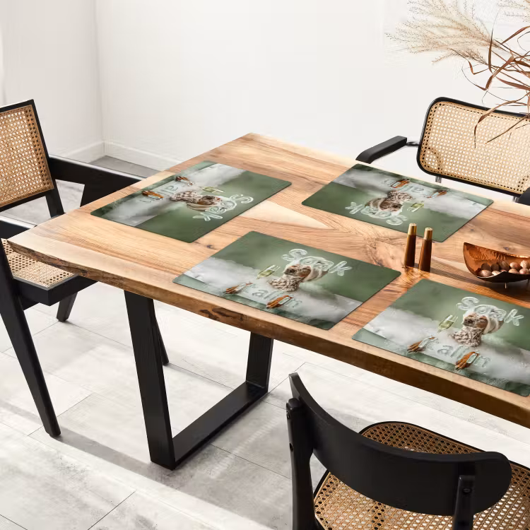Placemat - 6 stuks - Soak it all in - Hond - Bad — 5