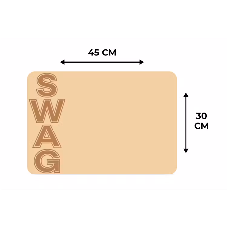 Placemat - 6 stuks - Swag - Bruin - Beige — 3