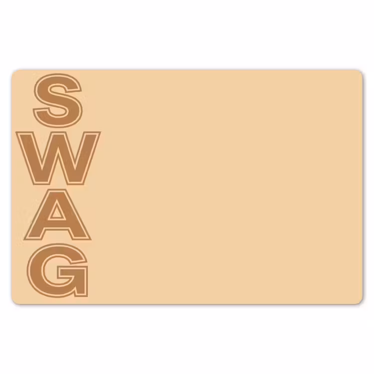 Placemat - 6 stuks - Swag - Bruin - Beige — 7