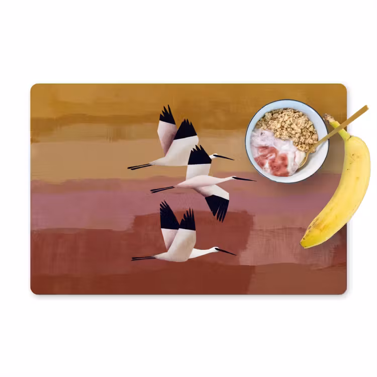 Placemat - 6 stuks - Vogels - Snavel - Abstract — 1