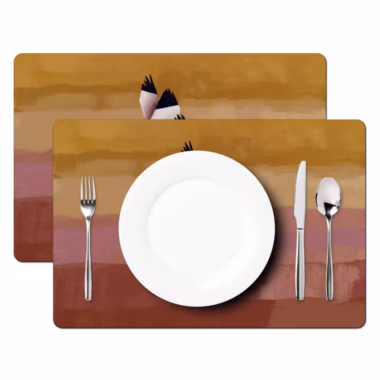 Placemat - 6 stuks - Vogels - Snavel - Abstract — 2