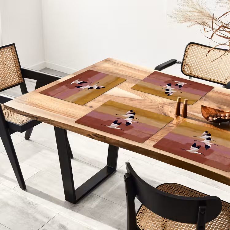 Placemat - 6 stuks - Vogels - Snavel - Abstract — 5