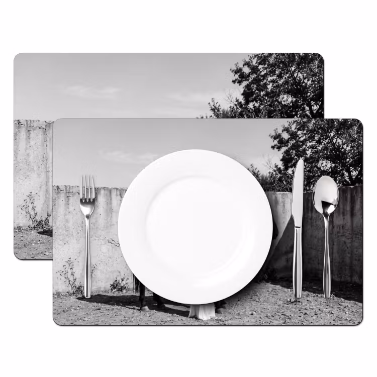 Placemat - 6 stuks - Vrouw - Paard - Artistiek — 2