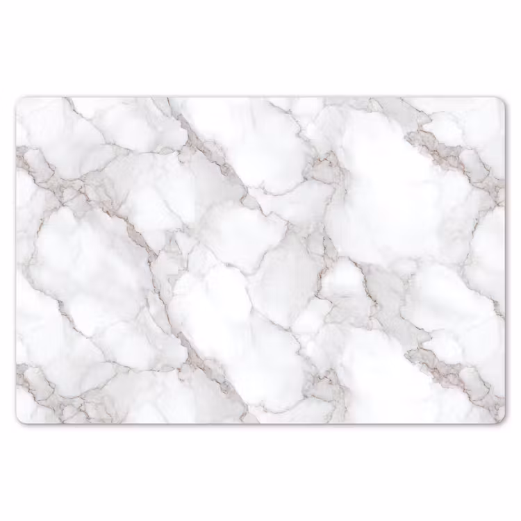 Placemat - 6 stuks - Wit - Marmer - Bruin — 7