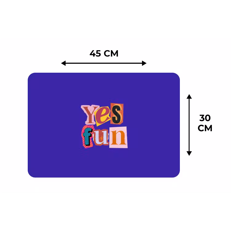 Placemat - 6 stuks - Yes fun - Kleurrijk - Collage-stijl — 3