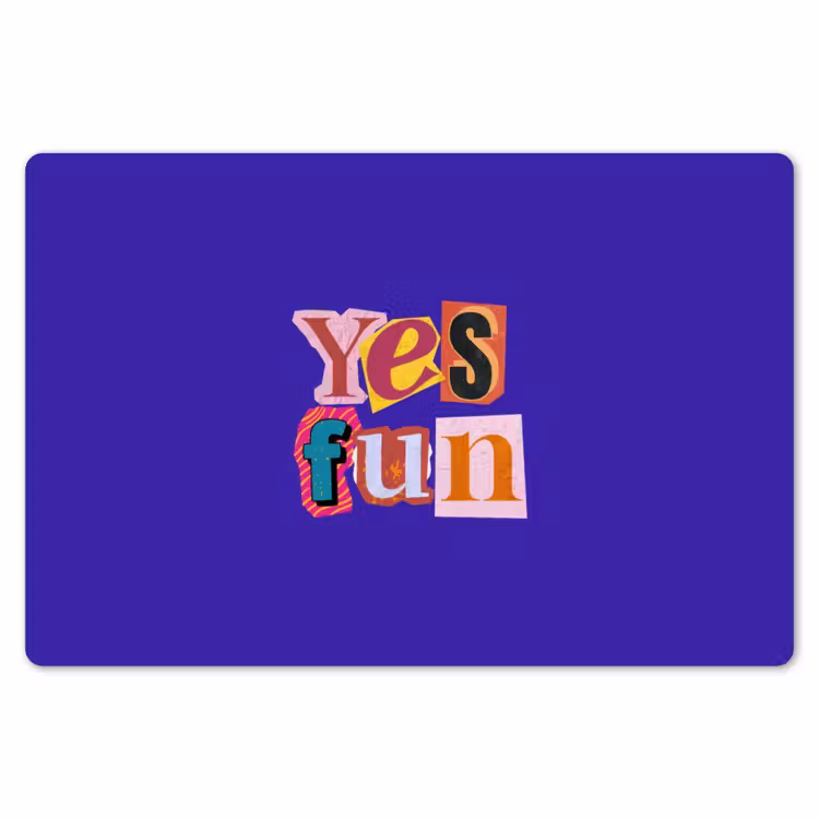 Placemat - 6 stuks - Yes fun - Kleurrijk - Collage-stijl — 7