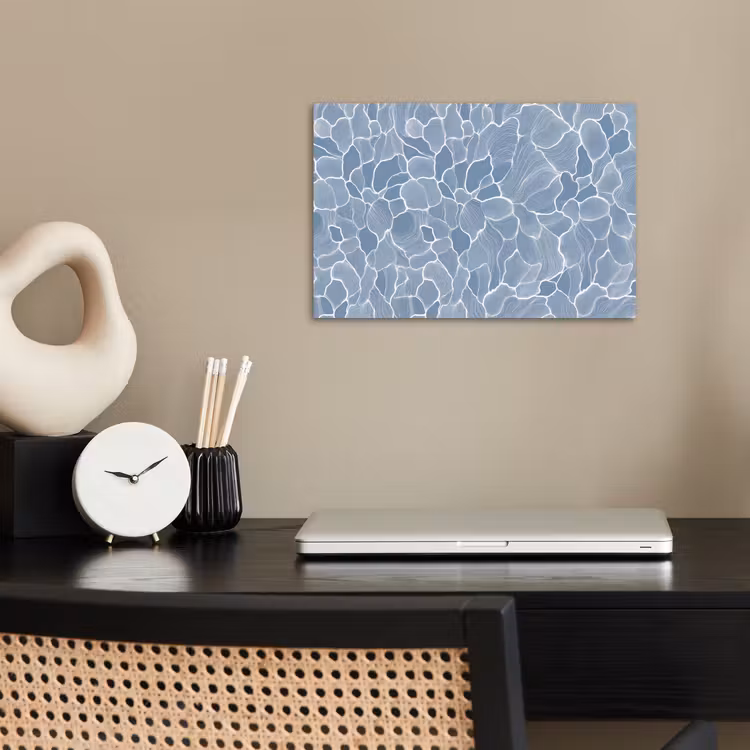 Poster - Abstract - Blauw - Bladeren — 2