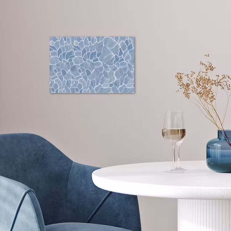 Poster - Abstract - Blauw - Bladeren — 4