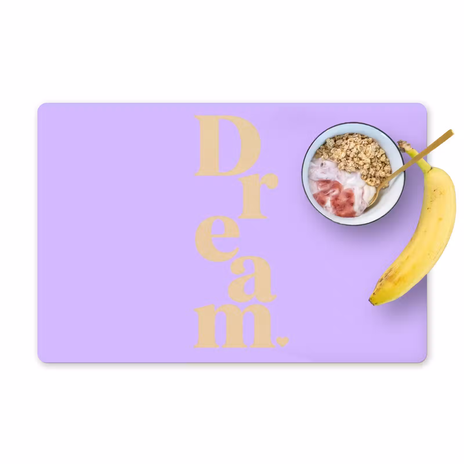 Placemat - 6 stuks - Dream - Paars - Typografisch — 1