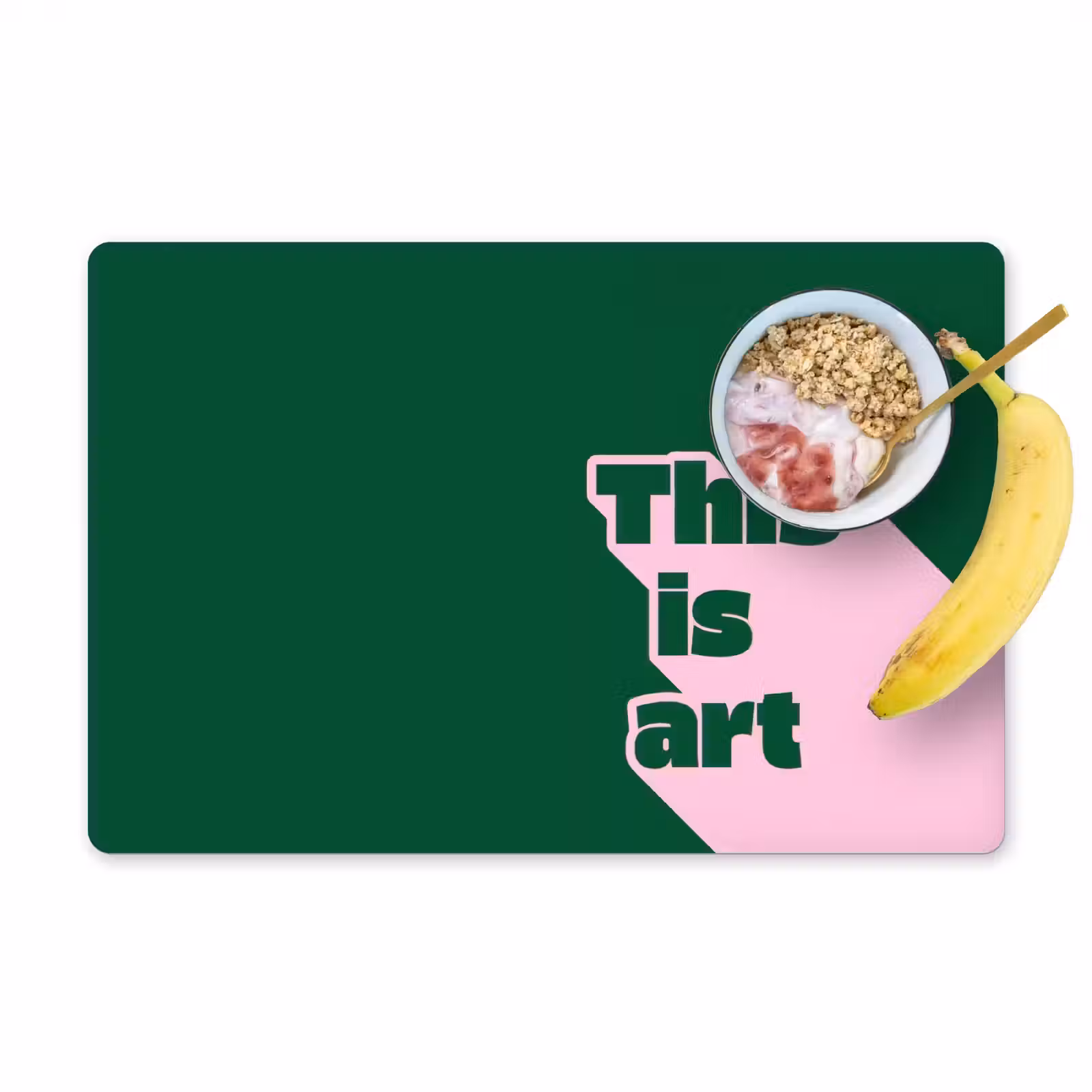 Placemat - 6 stuks - This is art - Schaduw - Roze — 1