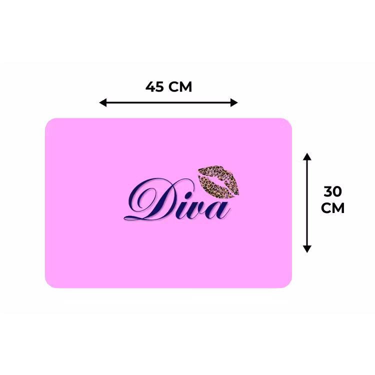 Placemat - 6 stuks - Diva - Lip - Panterprint - Roze — 3