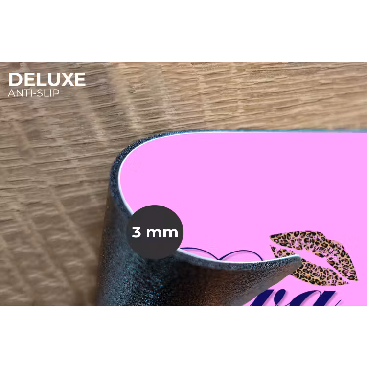 Placemat - 6 stuks - Diva - Lip - Panterprint - Roze — 4