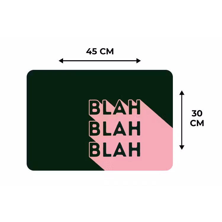 Placemat - 6 stuks - Donkergroen - Tekst - Schaduw - Grafisch — 3