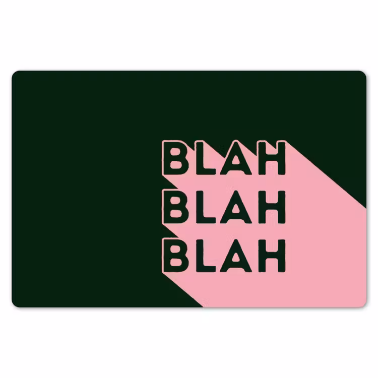 Placemat - 6 stuks - Donkergroen - Tekst - Schaduw - Grafisch — 7