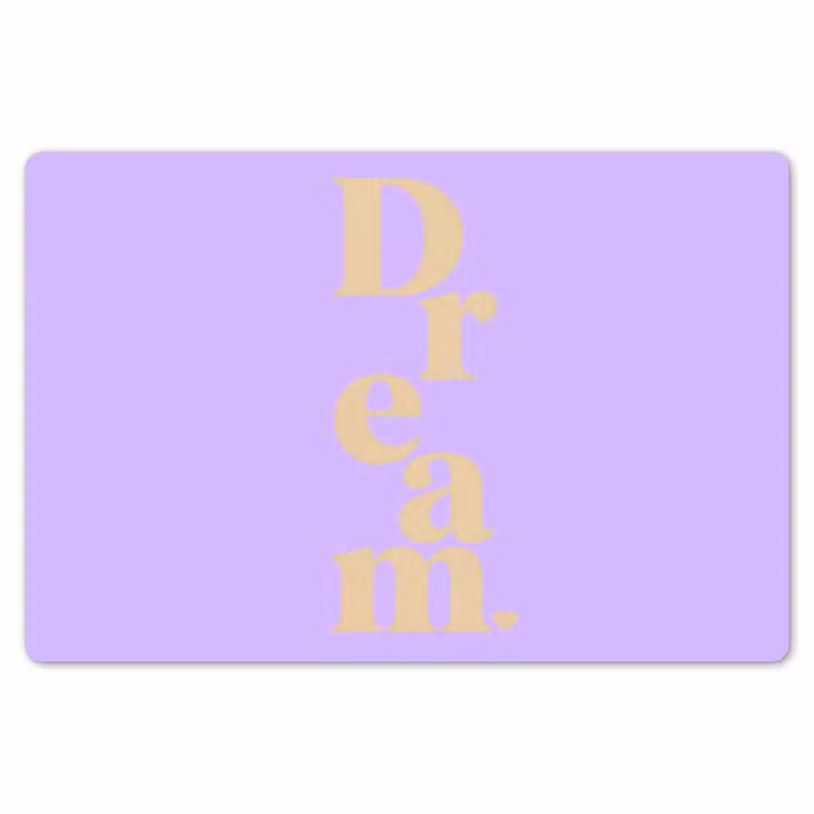 Placemat - 6 stuks - Dream - Paars - Typografisch — 7