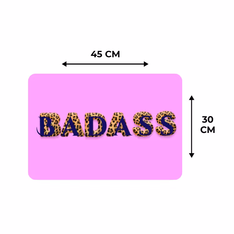 Placemat - 6 stuks - Felroze - Badass - Panterprint - Schaduw — 3