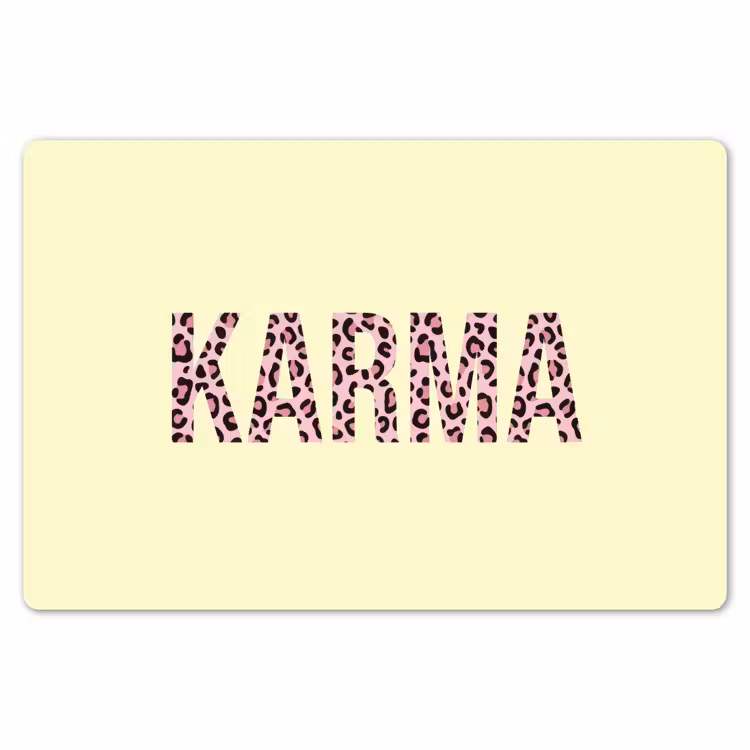 Placemat - 6 stuks - Karma - Luipaardprint - Geel — 7