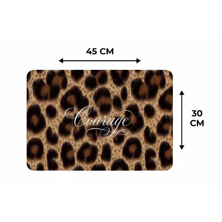Placemat - 6 stuks - Luipaardprint - Bruin - Courage - Sierlijk — 3