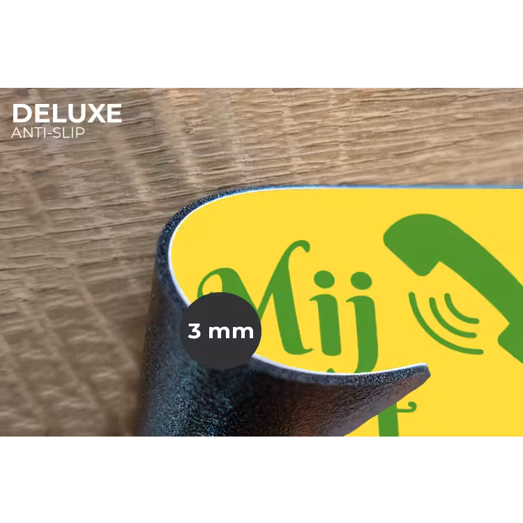 Placemat - 6 stuks - Mij niet bellen - Telefoon - Geel — 4