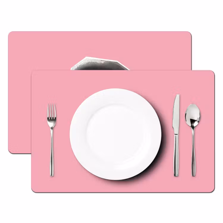 Placemat - 6 stuks - Mond - BLAH BLAH - Roze — 2