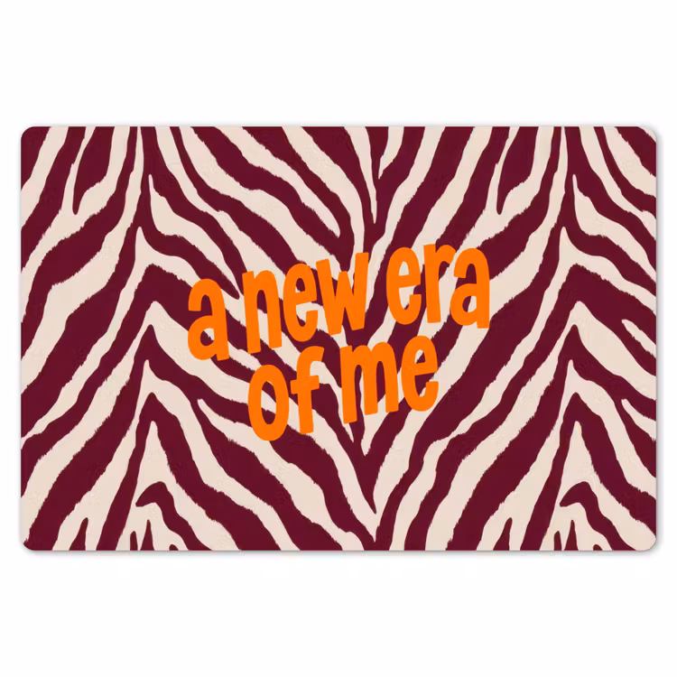 Placemat - 6 stuks - New era - Bordeaux - Zebraprint — 7