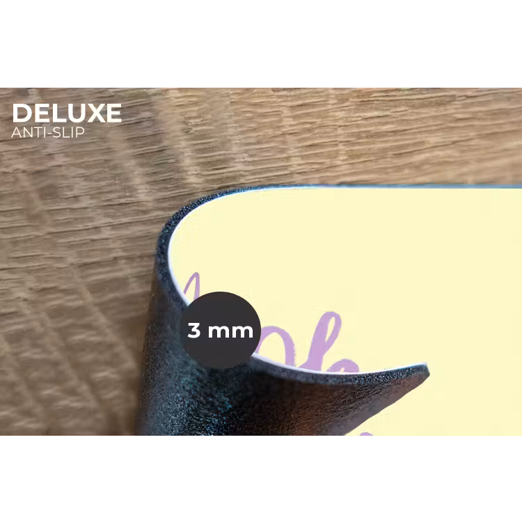 Placemat - 6 stuks - Oh darling - Geel - Hart — 4