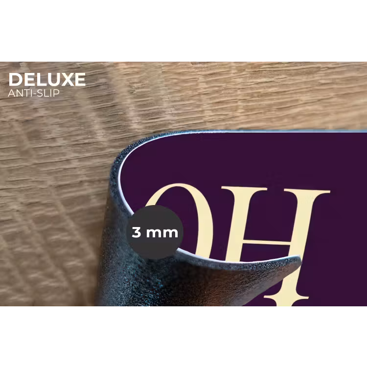 Placemat - 6 stuks - Oh hi - Paars - Minimalistisch — 4