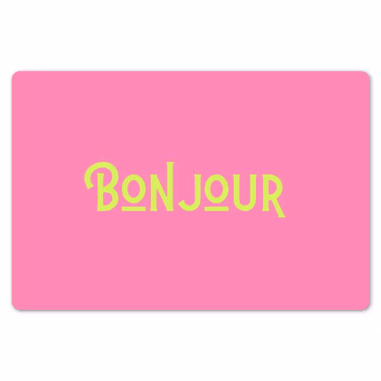 Placemat - 6 stuks - Roze - Groene Bonjour - art-deco — 7