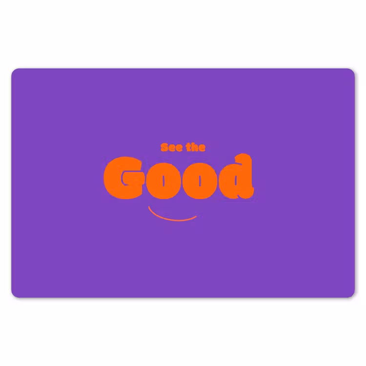 Placemat - 6 stuks - See the good - Oranje - Paars - Smiley — 7