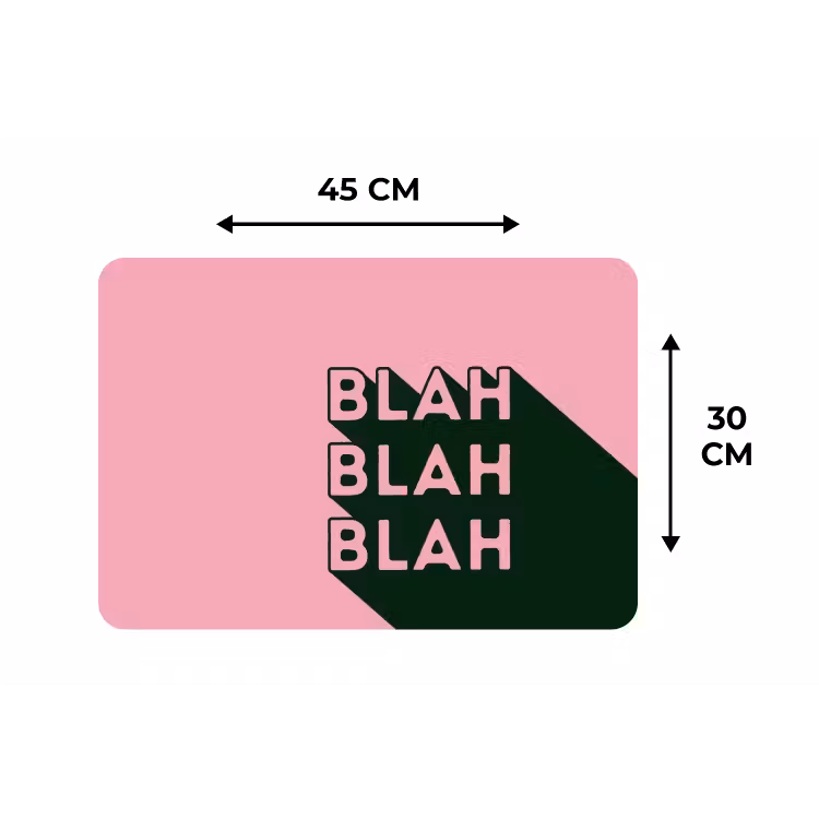 Placemat - 6 stuks - Tekst - Grafisch - Groen - Schaduw — 3