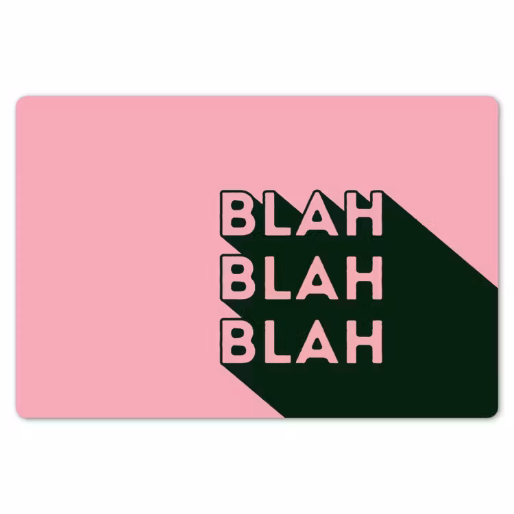 Placemat - 6 stuks - Tekst - Grafisch - Groen - Schaduw — 7