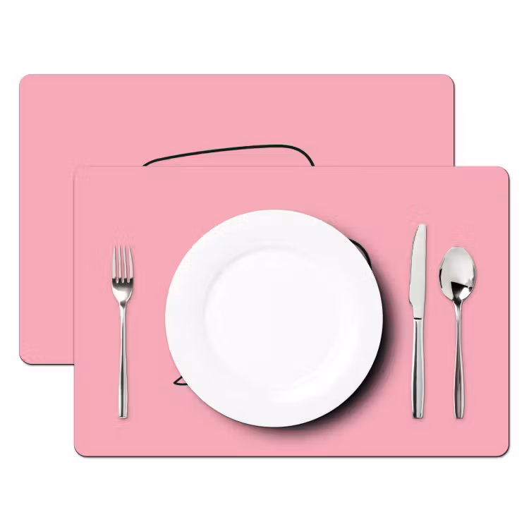 Placemat - 6 stuks - Tekstwolkje - BLAH BLAH BLAH - Roze — 2