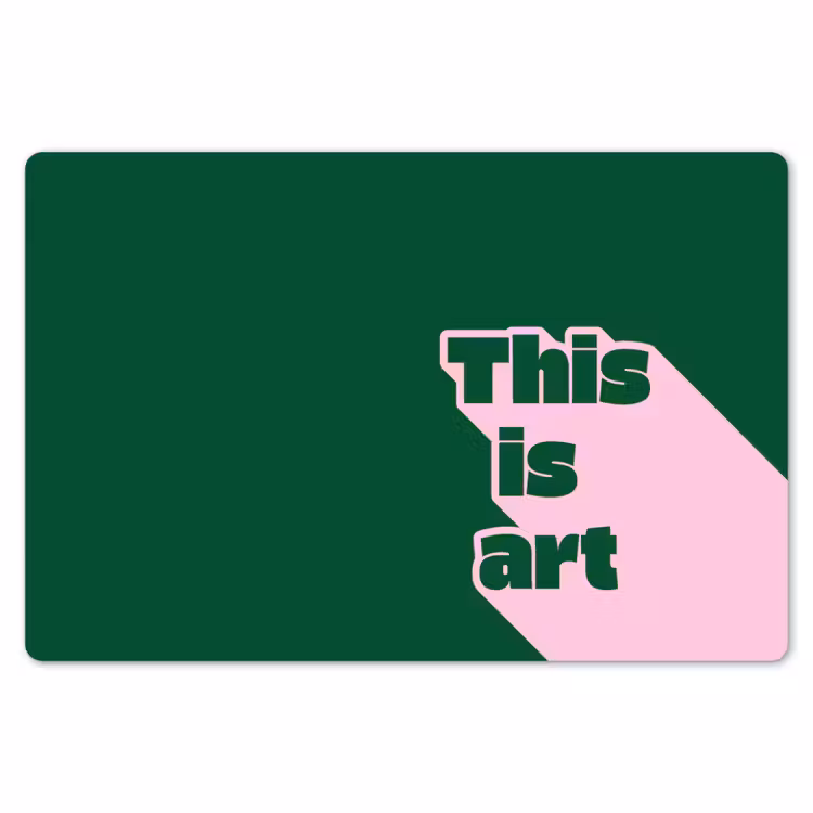 Placemat - 6 stuks - This is art - Schaduw - Roze — 7