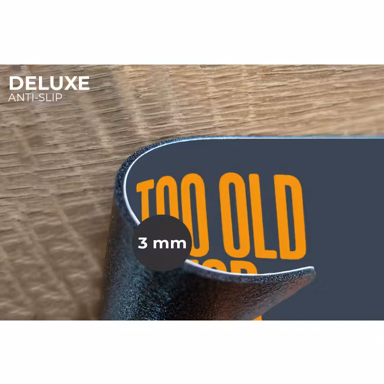 Placemat - 6 stuks - Too old for heidi klum - Geel - Blauw — 4