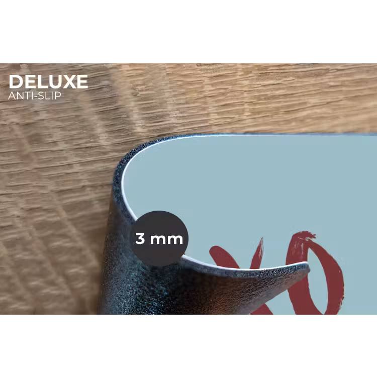 Placemat - 6 stuks - XOXO - Blauw - Rood — 4