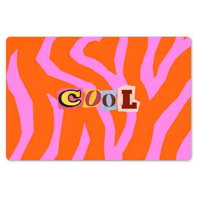 Placemat - 6 stuks - Zebraprint - Grafisch - COOL - Oranje — 7