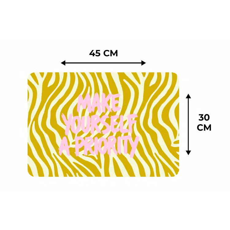 Placemat - 6 stuks - Zebraprint - Priority - Roze — 3