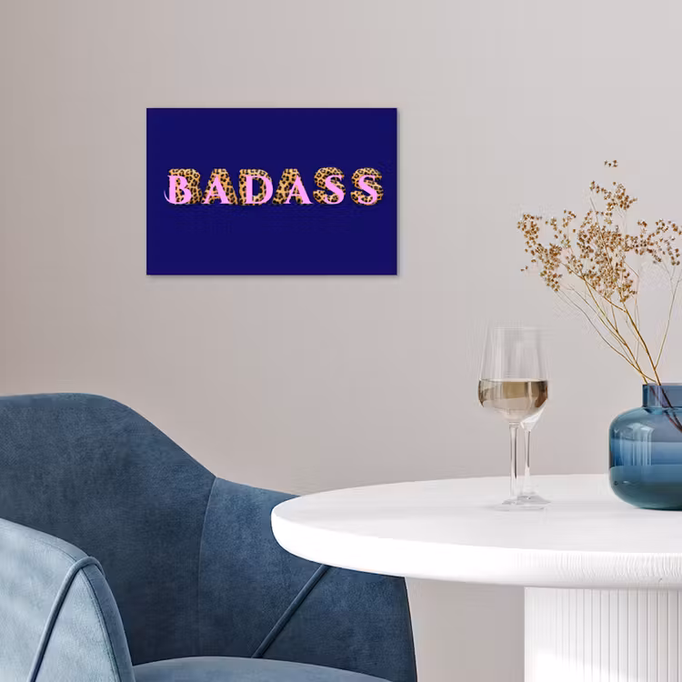 Poster - Badass - Panterpint - Schaduw - Roze — 4