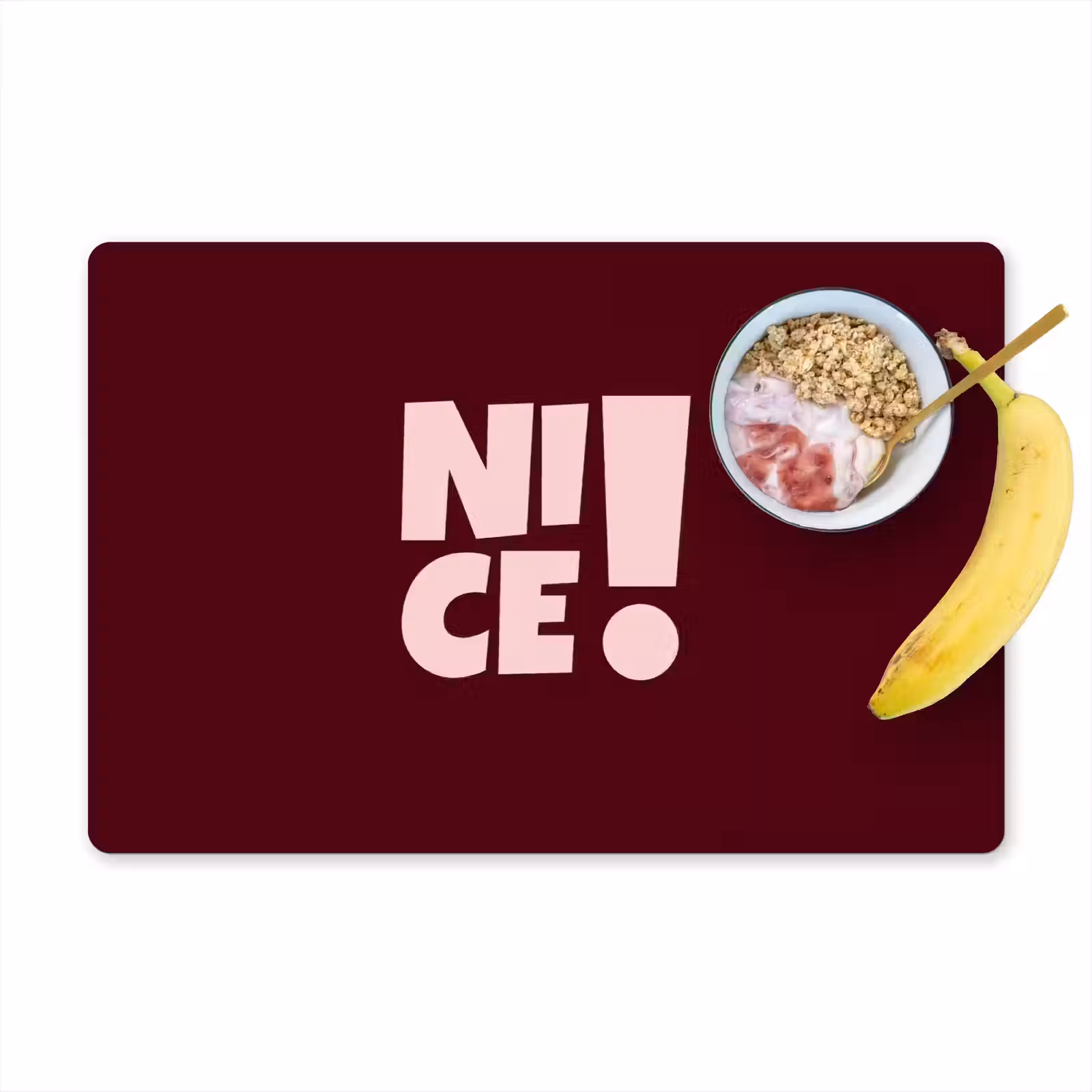 Placemat - 6 stuks - Nice - Uitroepteken - Rood — 1