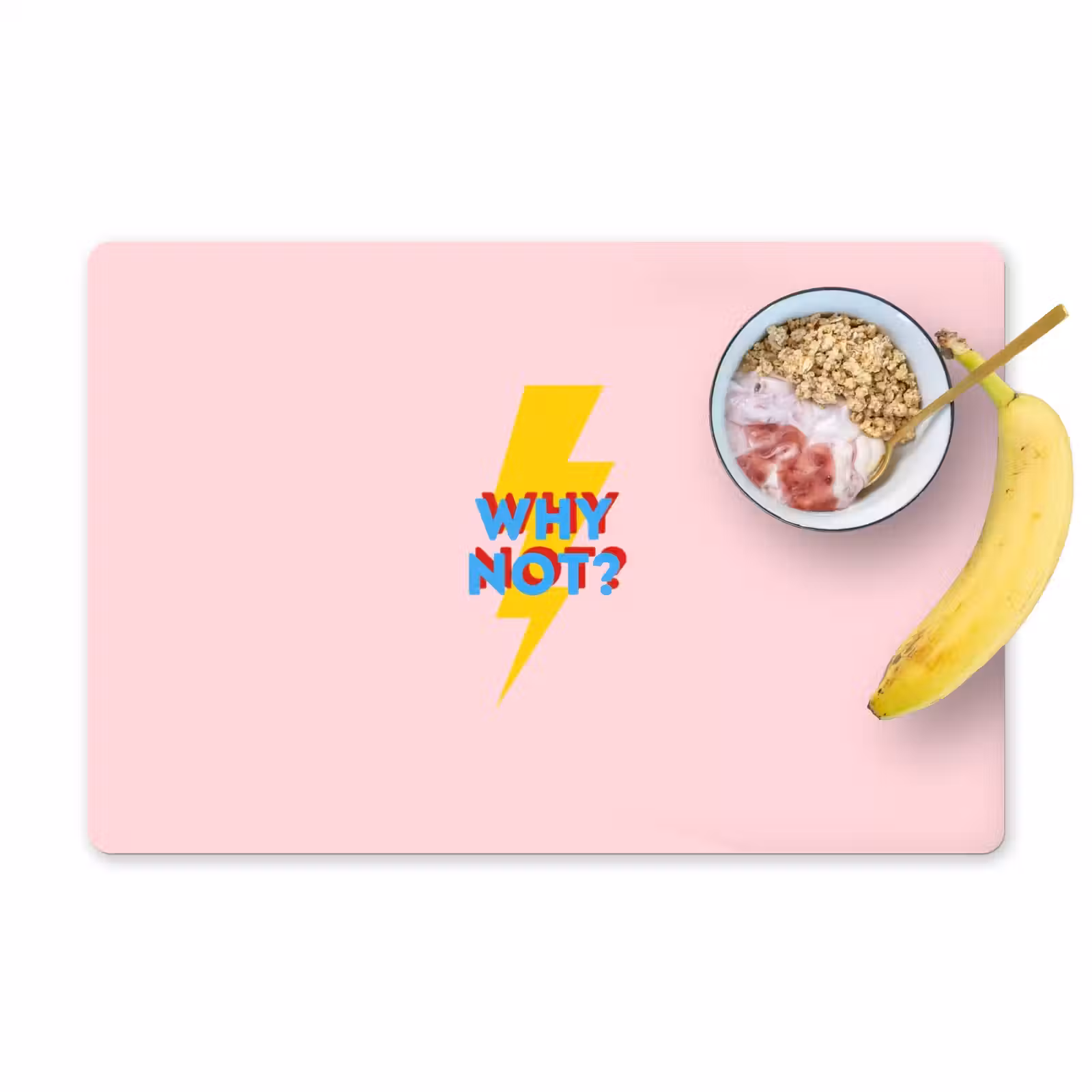 Placemat - 6 stuks - Why not - Bliksem - Roze — 1
