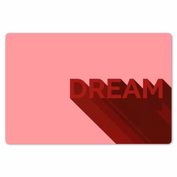 Placemat - 6 stuks - Dream - 3D - Rood - Roze — 7