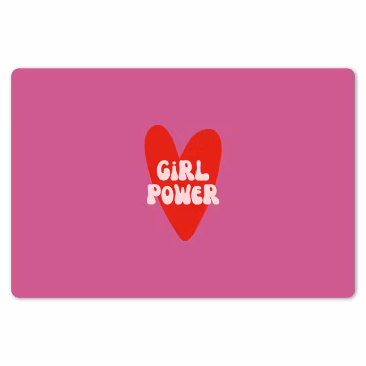 Placemat - 6 stuks - Girl power - Hart - Roze - Rood — 7
